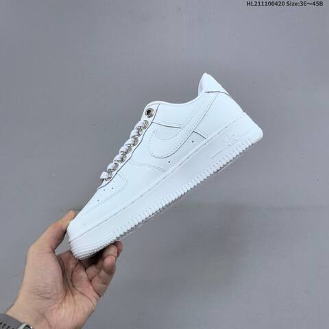 Nike Air Force 1 07 Black Silver White EU 36 45 Sneaker EU 36-45 - Unisex (BS-60638)