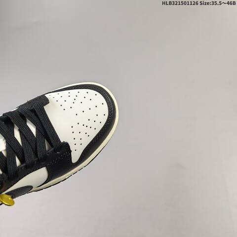 Nike Dunk Low Black White Sail EU 35 5-46 Skate Shoe - Unisex (BS-63037)