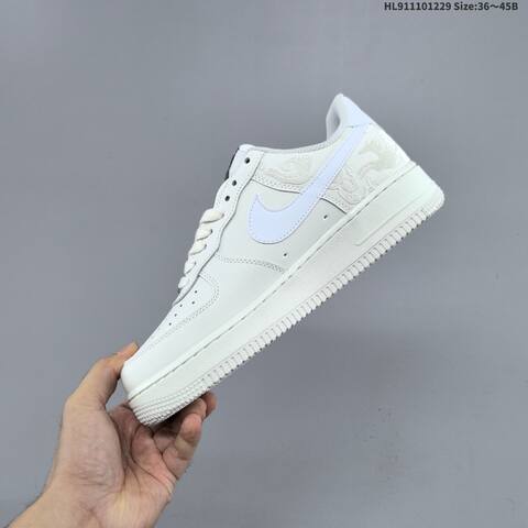 Nike Air Force 1 07 IQ1119 011 Off White White Burgundy Multicolor EU 36 45 Sneaker EU 36-45 - Unisex (BS-62343)