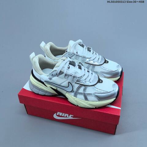Nike V2K Run White Beige Grey EU 36-45 Running Shoe - Unisex (BS-61339)