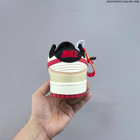 Nike Dunk Low Retro DIY Sail Red Black Cream EU 36-45 Skate Shoe - Unisex (BS-61614)