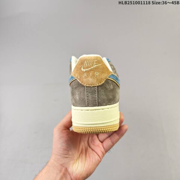 Nike Air Force 1 07 brown blue beige cream EU 36-45 sneaker