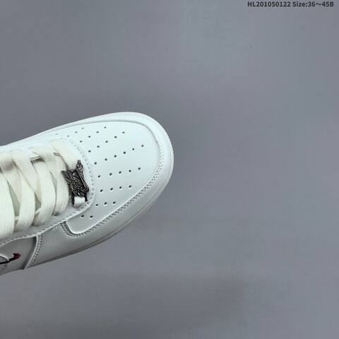 Nike Air Force 1 07 Low Off White White Burgundy EU 36-45 Sneaker - Unisex (BS-61824)