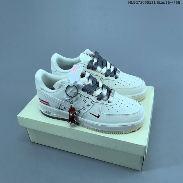 Nike Air Force 1 07 LV8 white grey black red EU 36-45 sneaker