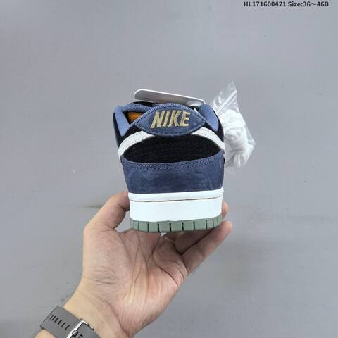 Nike SB Dunk Low Navy Black White Olive EU 36-46 Skate Shoe - Unisex (BS-60612)