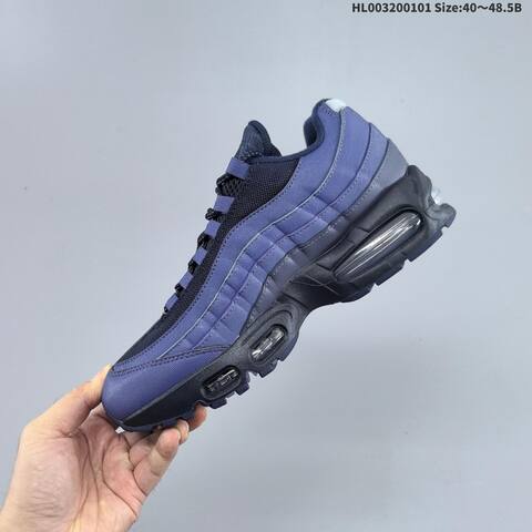 Nike Air Max 95 Navy Blue Black Silver EU 40-48 5 Running Shoe - Men's (BS-62283)