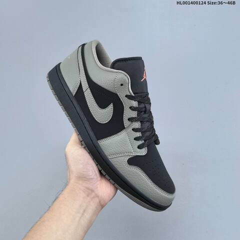 Air Jordan 1 Low Olive Grey AIR JORDAN 1 Aj1 1 Jordan Brand Lifestyle (BS-66857)