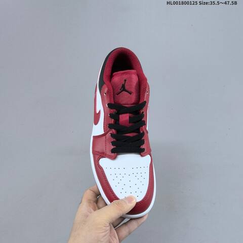 Air Jordan 1 Low Reverse Black Toe AIR JORDAN 1 Aj1 Lifestyle (BS-66842)