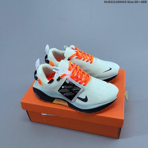 Nike ReactX Infinity Run 4 GTX Black White Grey Neon Orange EU 36-46 Running Shoe - Unisex (BS-60827)