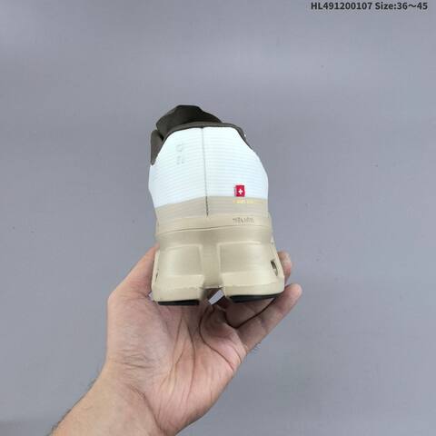 On Running Cloudmonster Void White Beige Burgundy Olive EU 36-45 Running Shoe Running Sneakers - Unisex (BS-69718)