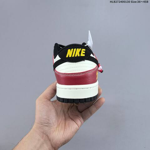Nike Dunk Low Retro DIY 2026 Year Of The Horse Sail Red Black Yellow EU 36-45 Skate Shoe - Unisex (BS-61642)