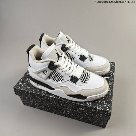Air Jordan 4 Retro Military Black AIR JORDAN 4 Aj4 Lifestyle (BS-67639)