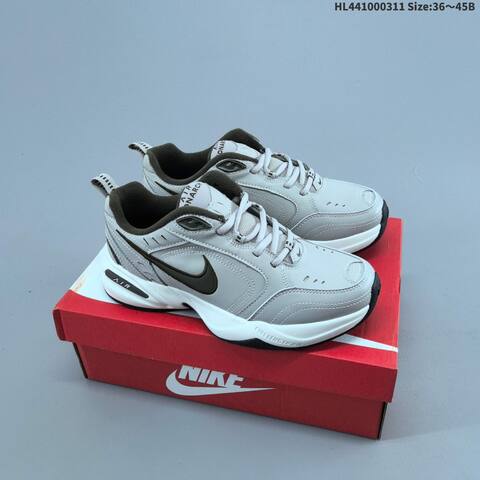 Nike Air Monarch IV White Black Red EU 36-45 Training Shoe - Unisex (BS-61379)