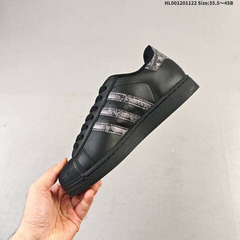 Adidas Superstar 2 Black Grey EU 35 5-45 Skate Shoe - Unisex (BS-65526)