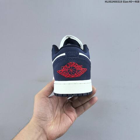 Air Jordan 1 Low Obsidian Suede AIR JORDAN 1 Aj1 Lifestyle (BS-66496)