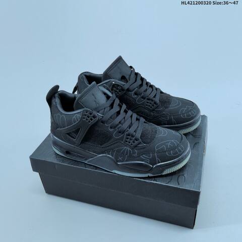 Air Jordan 4 Retro Black Cat AIR JORDAN 4 Aj4 Lifestyle (BS-66489)