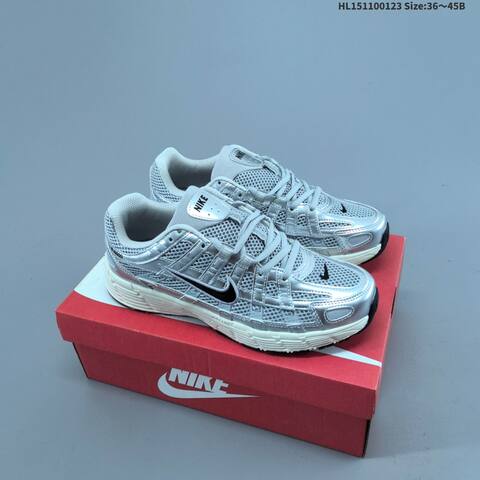 Nike P-6000 Black White EU 40-45 Running Shoe - Men's (BS-61798)
