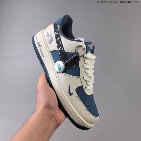 Nike Air Force 1 07 LV8 Light Blue Off White Red EU 36-45 Sneaker - Unisex (BS-62553)
