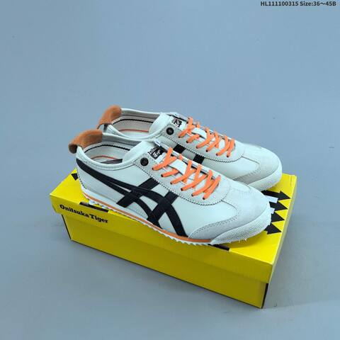 Onitsuka Tiger Mexico 66 Cream Black Orange Or Cream Burgundy Red EU 36-45 Sneaker Casual Sneakers - Unisex BS-68994
