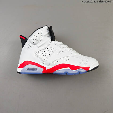 Air Jordan 6 Retro Infrared White AIR JORDAN 6 Aj6 Lifestyle (BS-67496)