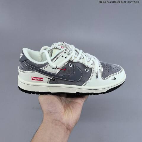 Nike SB Dunk Low Off White Dark Grey Red EU 36-45 Skate Shoe - Unisex (BS-62115)