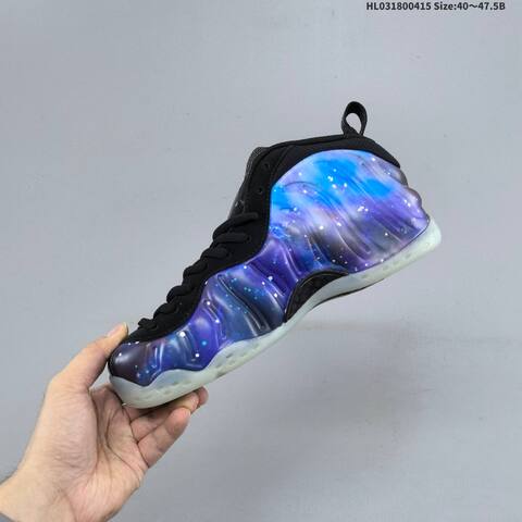 Nike Air Foamposite One Black Purple Blue White EU 40 47 5 Basketball Shoe EU 40-47 - Men's (BS-60725)