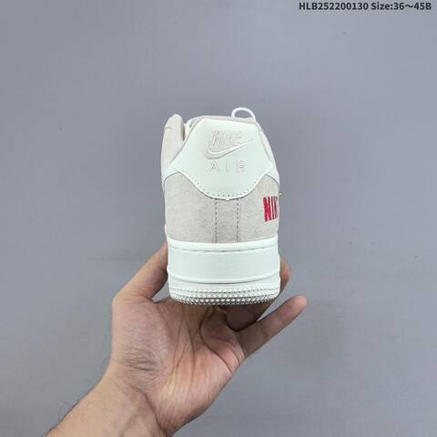 Nike Air Force 1 Low Beige White Red Gold EU 36-45 Sneaker - Unisex (BS-61655)