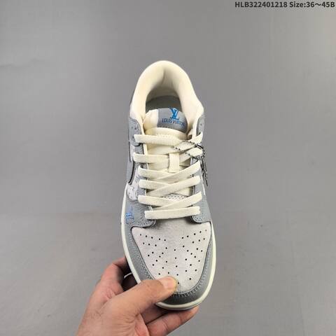 Nike SB Dunk Low Grey White Blue Cream EU 36-45 Skate Shoe - Unisex (BS-62589)