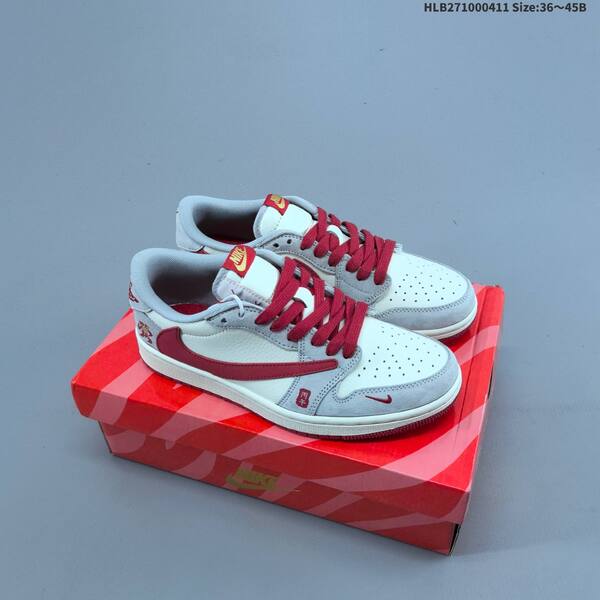 Nike Air Jordan 1 white/red/black 36~45B casual