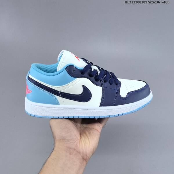 Jordan Air Jordan 1 Low white blue navy 36~46B basketball