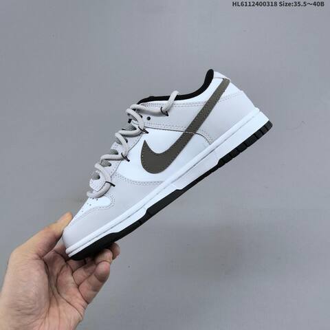 Nike Dunk SB Low White Grey Black EU 35 5-40 Skate Shoe - Unisex (BS-61269)
