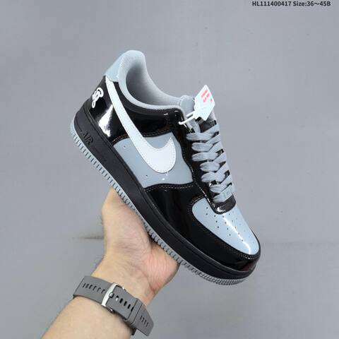 Nike Air Force 1 07 Black Grey White EU 36-45 Sneaker - Unisex (BS-60665)