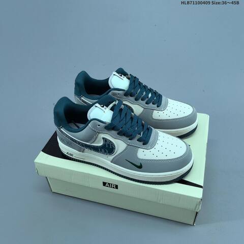 Nike Air Force 1 07 LV8 Black Red White Green EU 36-45 Sneaker - Unisex (BS-60864)