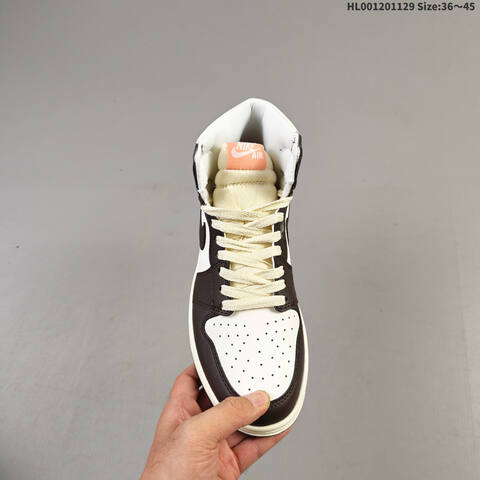 A Air Jordan 1 High OG Baroque Brown AIR JORDAN 1 Aj1 Lifestyle (BS-67615)