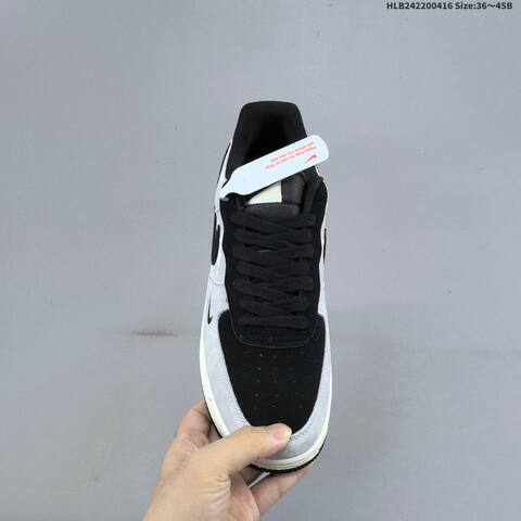 Nike Air Force 1 07 LV8 FV3694-114 Grey Black Off White EU 36-45 Sneaker - Unisex (BS-60694)