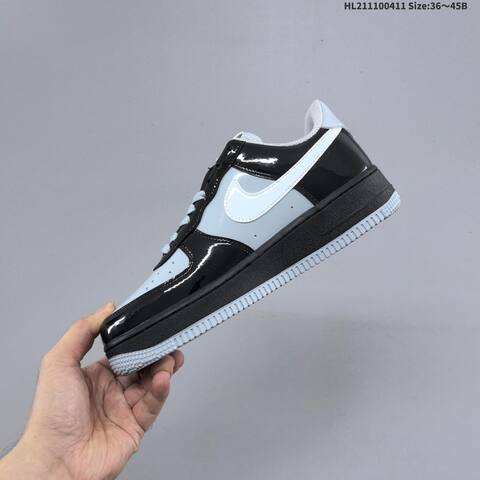 Nike Air Force 1 07 Black Light Grey White EU 36-45 Sneaker - Unisex (BS-60809)