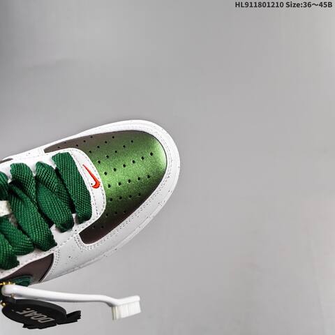 Nike Air Force 1 Low White Dark Green Bright Green Orange EU 36-45 Sneaker - Unisex (BS-62791)