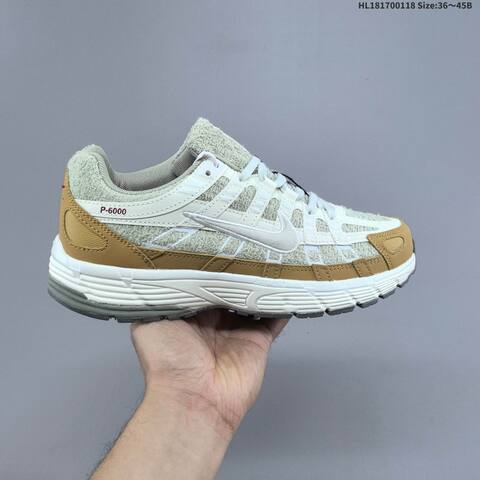 Nike P-6000 CNY IQ1120-311 Light Grey White Tan Red EU 36-45 Running Shoe - Unisex (BS-61918)