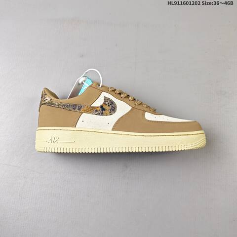 Nike Air Force 1 07 Tan Beige Brown Camo EU 36-46 Sneaker - Unisex (BS-62882)