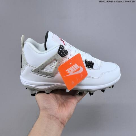 Air Jordan 4 TD White Cement AIR JORDAN 4 Aj4 Lifestyle (BS-66694)