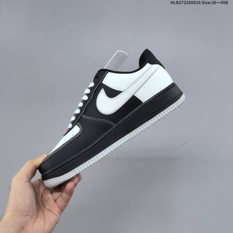 Nike Air Force 1 07 LV8 RJ1988-004 Black White Grey Red EU 36-45 Sneaker - Unisex (BS-59909)