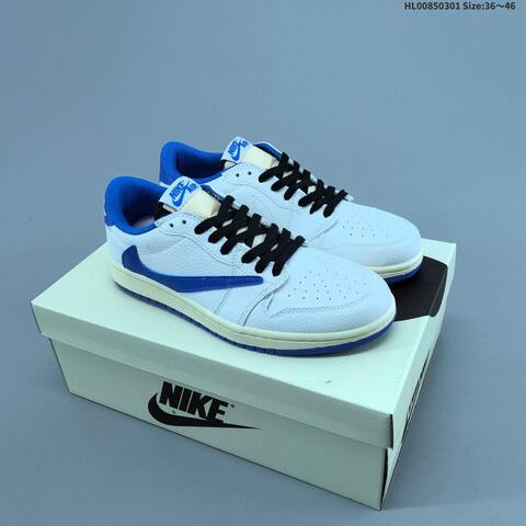 Travis Scott x Fragment Design x Air Jordan 1 Low OG AIR JORDAN 1 Aj1 Lifestyle (BS-66647)