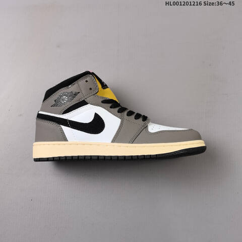 A Air Jordan 1 Mid Cave Stone AIR JORDAN 1 Aj1 Lifestyle (BS-67417)