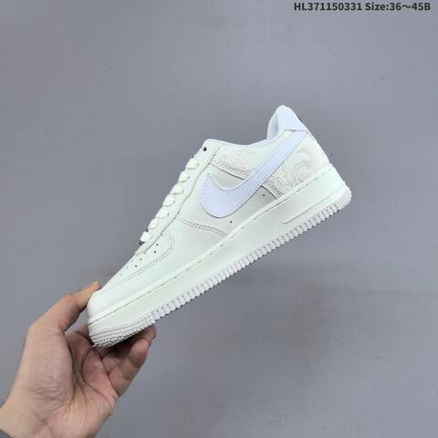 Nike Air Force 1 07 CNY IQ1119 011 Off White Burgundy Gold White EU 36 45 Sneaker EU 36-45 - Unisex (BS-61014)
