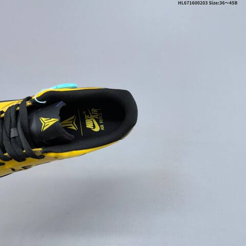 Nike Air Force 1 07 Low Yellow Black EU 36-45 Sneaker - Unisex (BS-61553)