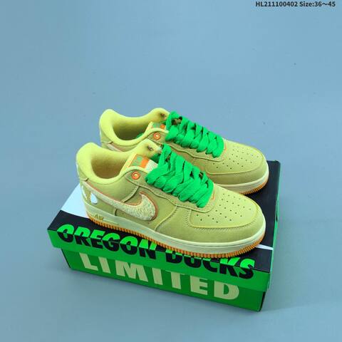 Nike Air Force 1 Low Dark Blue Grey White Orange EU 36-45 Sneaker - Unisex (BS-60978)