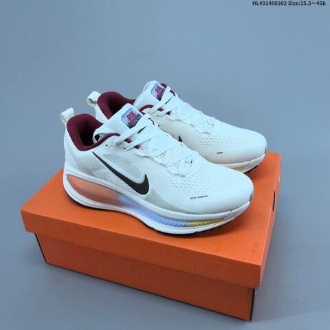Nike Vomero 18 ReactX Air Zoom White Black Neon Green Orange EU 35 5-45 Running Shoe - Unisex (BS-61481)
