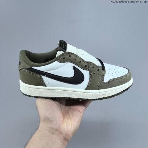 Air Jordan 1 Low OG Medium Olive AIR JORDAN 1 Aj1 Lifestyle (BS-66588)