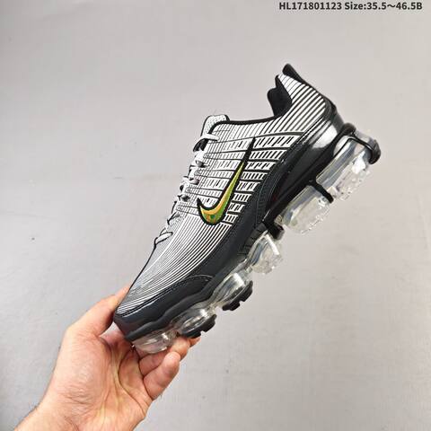 Nike Air VaporMax 360 Black White Metallic Green Red EU 35 5-46 5 Running Shoe - Unisex (BS-63189)