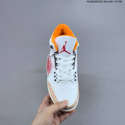 Air Jordan 3 Retro Orange Citrus AIR JORDAN 3 Aj3 Lifestyle (BS-66476)